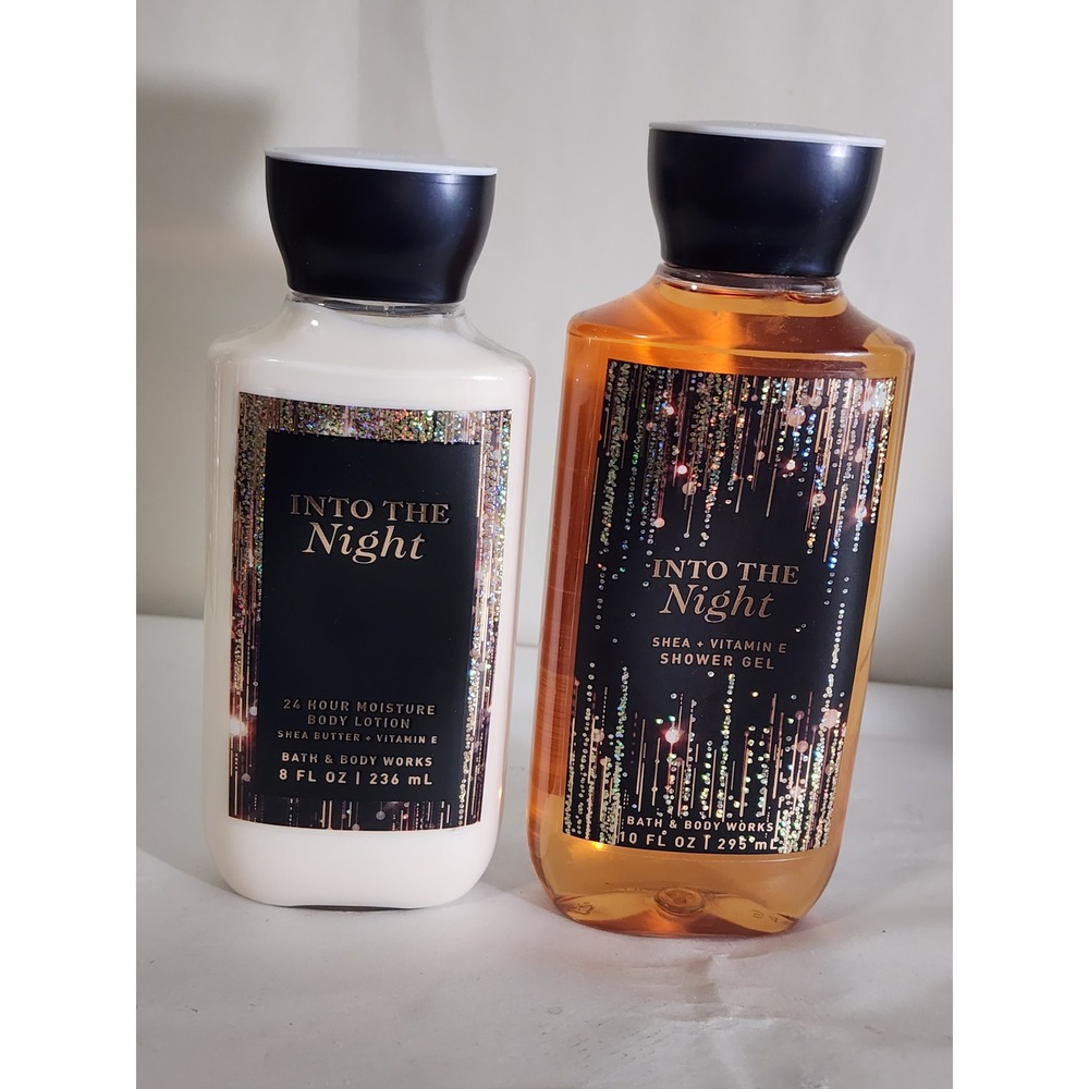 Bath & Body Works Into The Night Shower Gel and Body Lotion Set 2 Piece Bundle
